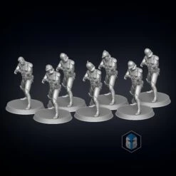 Clone Trooper Figurines - Pose 2 - 3D Print Files 18 Clone Trooper Figurines - Pose 2 - 3D Print Files -Galactic Armory Store Ps 2 All Fll Bds fnl