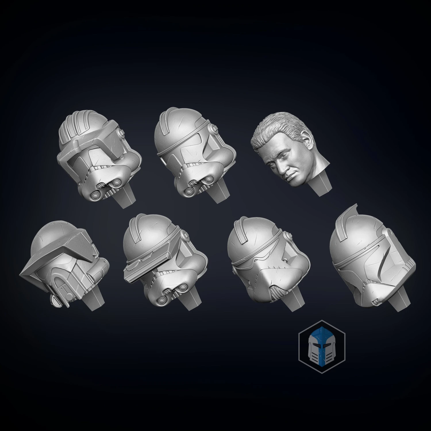 Clone Trooper Figurines - Pose 2 - 3D Print Files 17 Clone Trooper Figurines - Pose 2 - 3D Print Files - Image 15