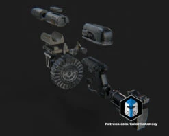 Pyke Syndicate Repeater Blaster - 3D Print Files 16 Pyke Syndicate Repeater Blaster - 3D Print Files -Galactic Armory Store PykeSyndicateBlaster Exploded