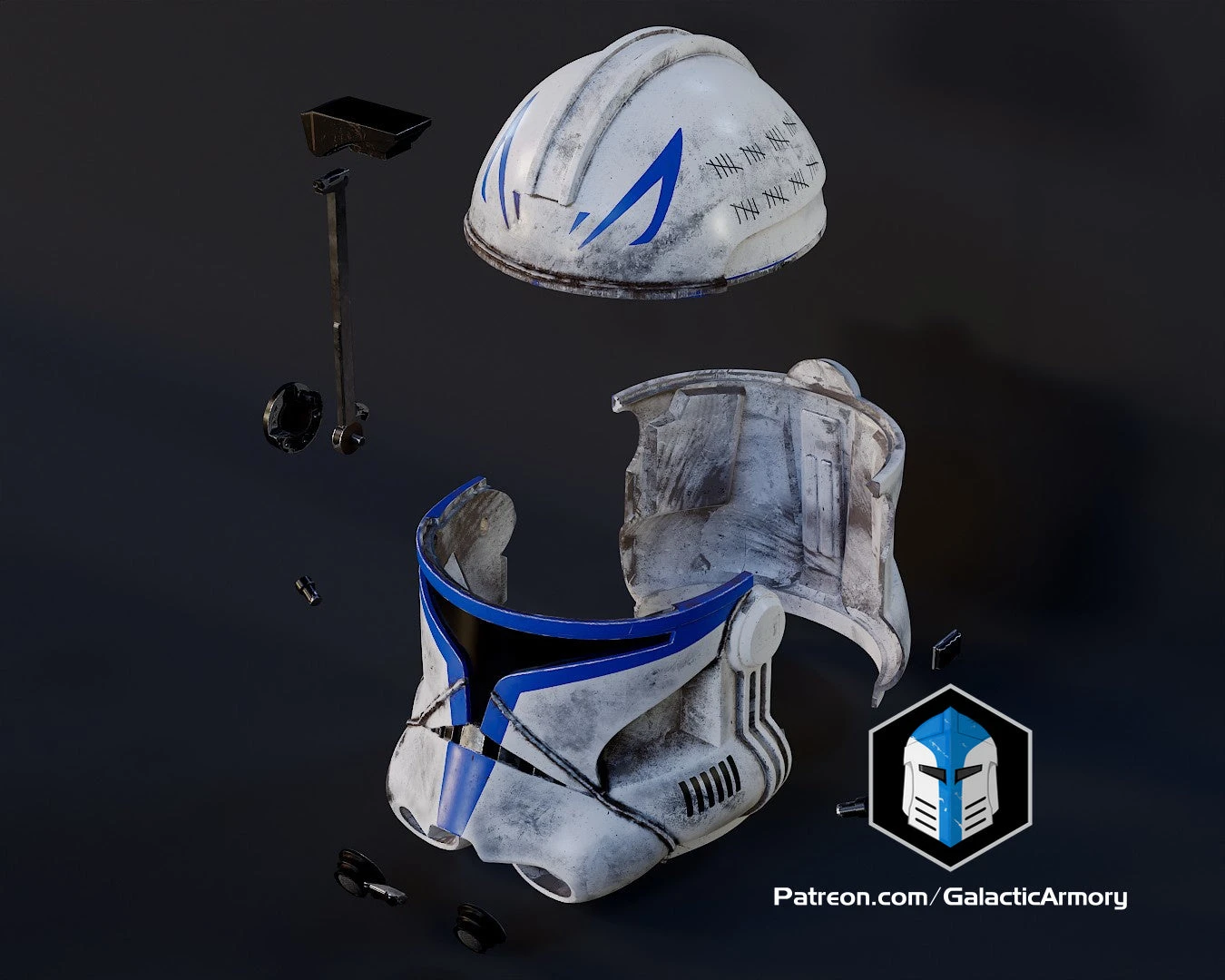 Realistic Captain Rex Helmet - 3D Print Files 6 Realistic Captain Rex Helmet - 3D Print Files - Image 4