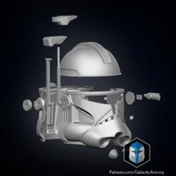 Realistic Captain Rex Helmet - 3D Print Files 33 Realistic Captain Rex Helmet - 3D Print Files -Galactic Armory Store RealisticCaptainRexHelmet Separated2