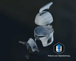 SCUBA Clone Trooper Helmet - 3D Print Files 24 SCUBA Clone Trooper Helmet - 3D Print Files -Galactic Armory Store SCUBATrooperHelmet Exploded