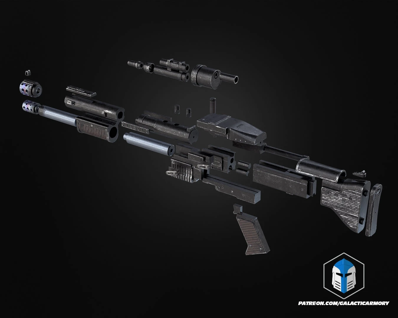 SX-21 Scatter Blaster - 3D Print Files 5 SX-21 Scatter Blaster - 3D Print Files - Image 3