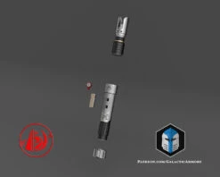 Sabine Wren Lightsaber - 3D Print Files -Galactic Armory Store SabineWrenLightsaber Exploded