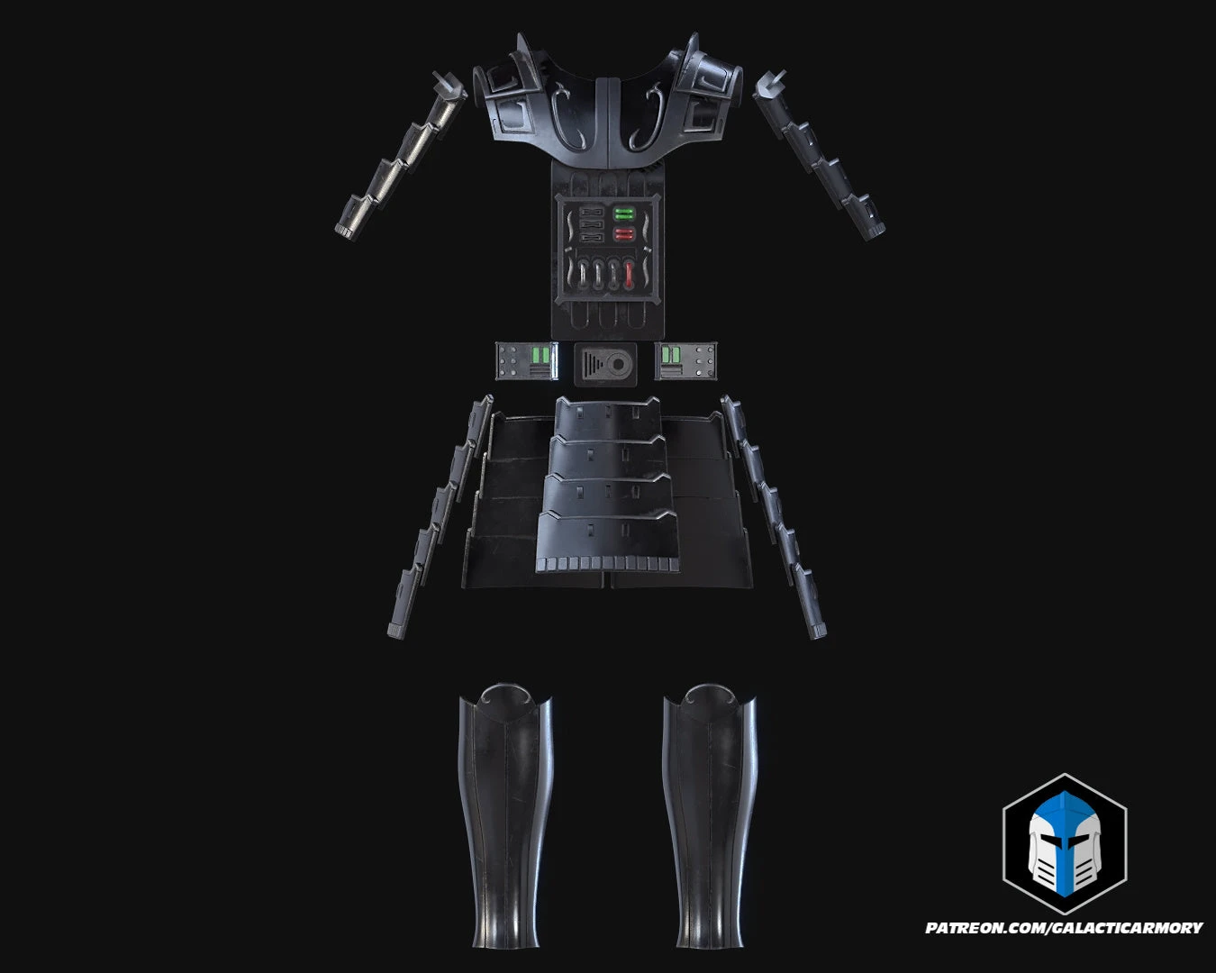 Samurai Darth Vader Armor - 3D Print Files 12 Samurai Darth Vader Armor - 3D Print Files - Image 10