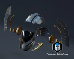 Helldivers 2 Helmet - Savior Of The Free - 3D Print Files -Galactic Armory Store SavioroftheFreeHelmet Exploded