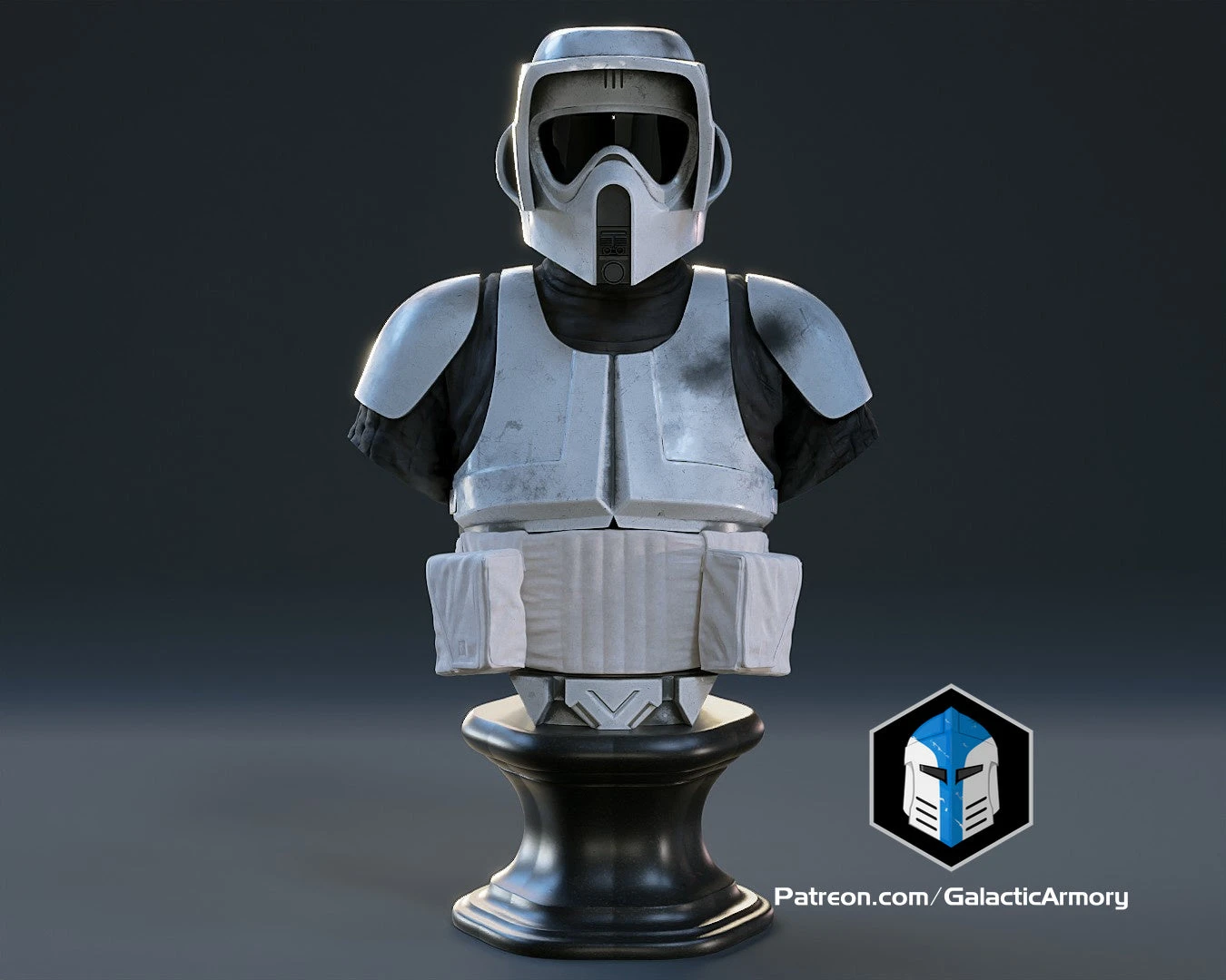 Scout Trooper Bust - 3D Print Files 5 Scout Trooper Bust - 3D Print Files - Image 3