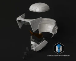 Scout Trooper Spartan Helmet - 3D Print Files -Galactic Armory Store ScoutTrooperSpartanHelmet Exploded