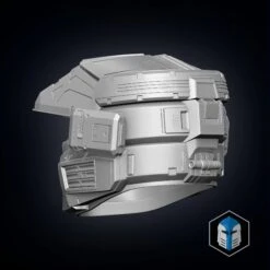 Spartan 125 - Kai Helmet - 3D Print Files 16 Spartan 125 - Kai Helmet - 3D Print Files -Galactic Armory Store Spartan125Kai BackPerspective