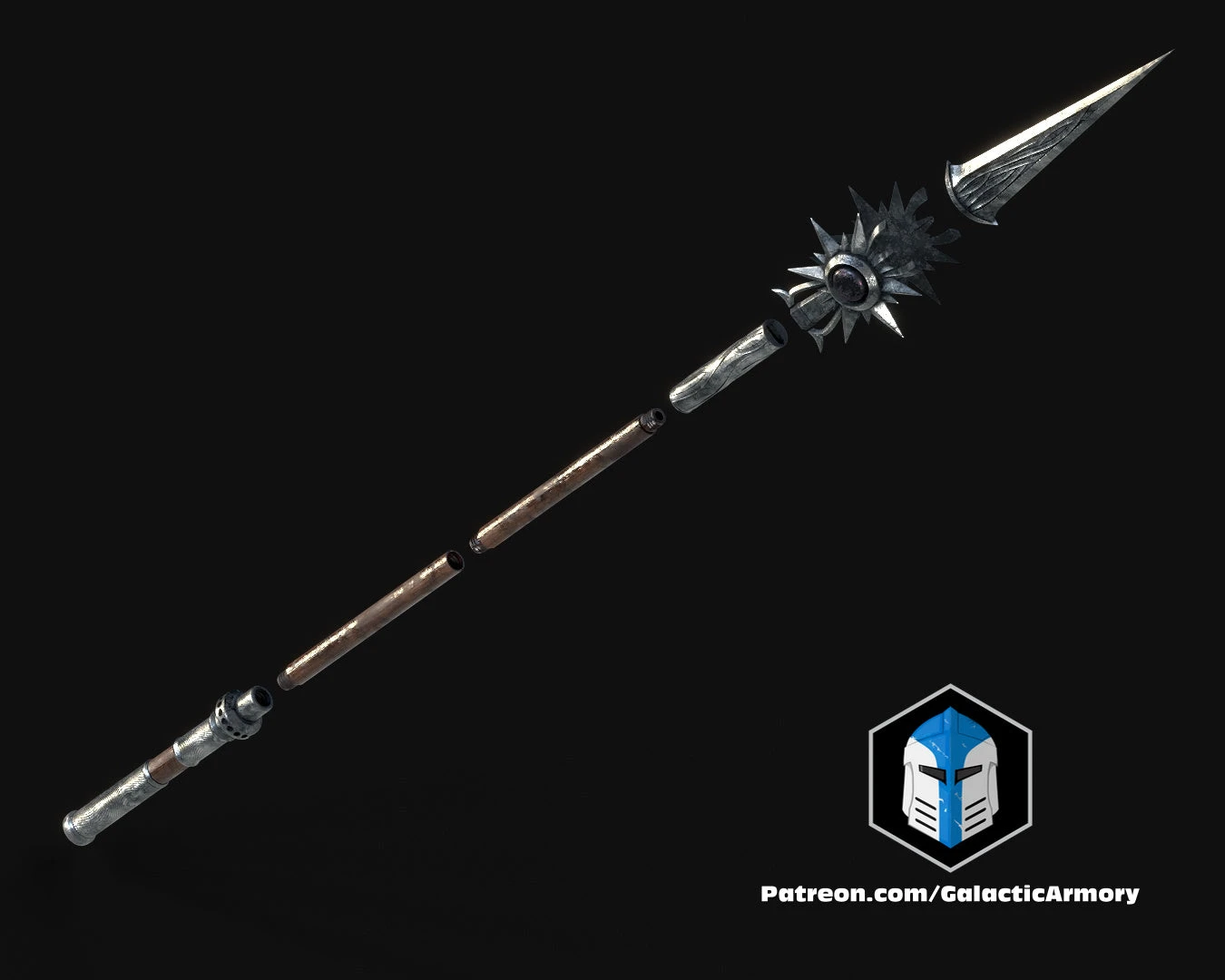 Shadowheart's Spear Of Night - 3D Print Files 6 Shadowheart's Spear Of Night - 3D Print Files - Image 4