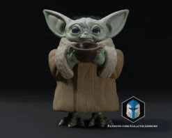 Standing Grogu - Bowl - 3D Print Files -Galactic Armory Store StandingGrogu Bowl