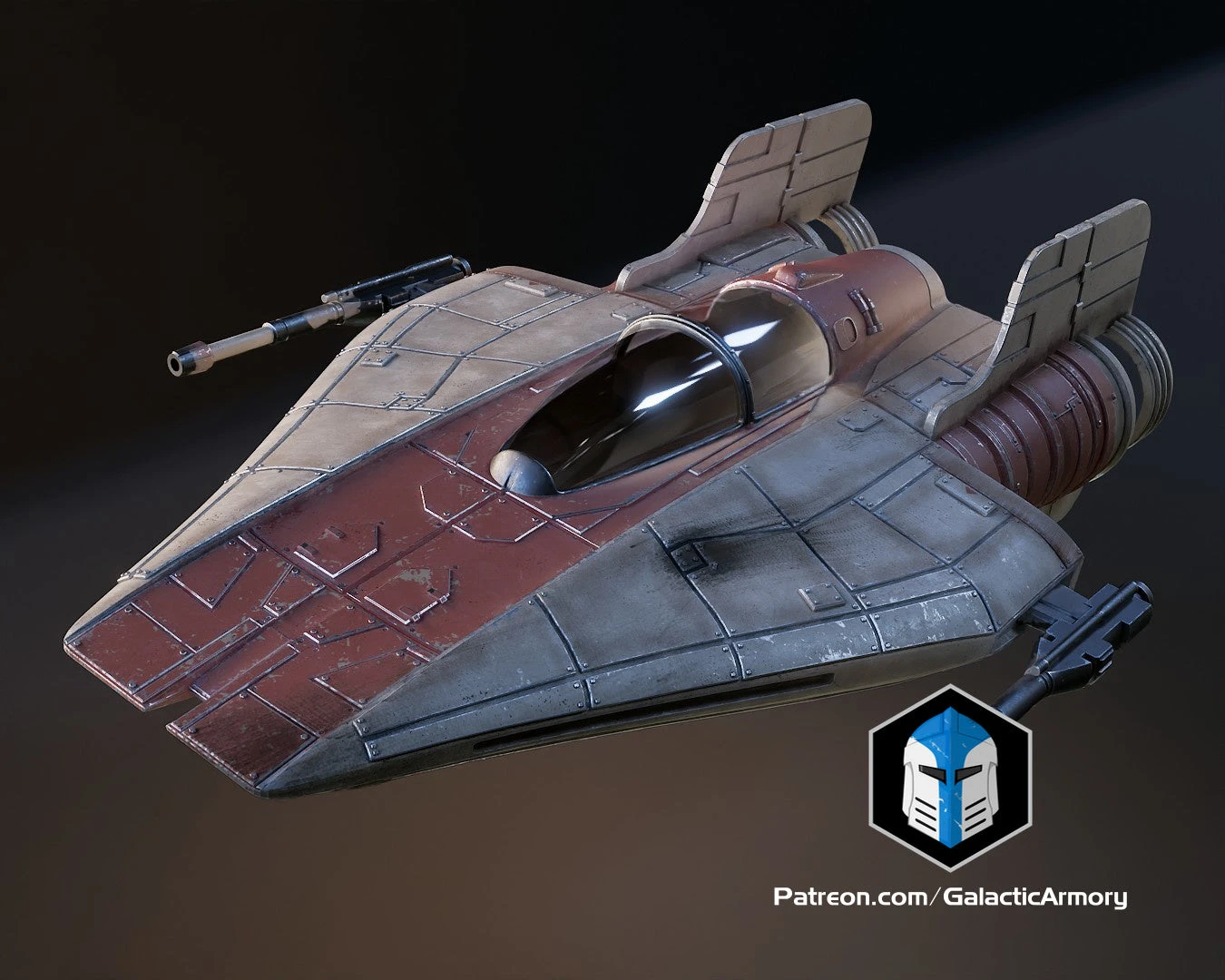 Tea Light A-Wing - 3D Print Files 5 Tea Light A-Wing - 3D Print Files - Image 3