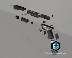 Titanfall Smart Pistol - 3D Print Files -Galactic Armory Store TitanfallSmartPistol Exploded