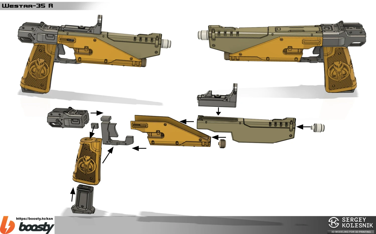 Westar 35 Mandalorian Blaster - DIY 5 Westar 35 Mandalorian Blaster - DIY - Image 3