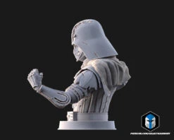 Damaged Darth Vader Bust - Pose 2 - 3D Print Files -Galactic Armory Store b20002
