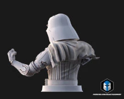 Damaged Darth Vader Bust - Pose 2 - 3D Print Files -Galactic Armory Store b20003