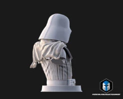 Damaged Darth Vader Bust - Pose 2 - 3D Print Files -Galactic Armory Store b20005