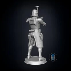 Captain Rex Figurine - Pose 1 - 3D Print Files -Galactic Armory Store bck 1 fnl