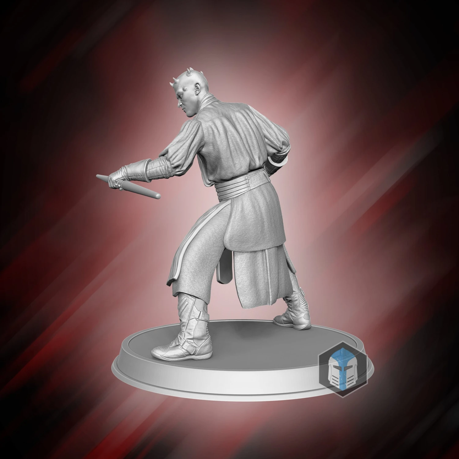 Darth Maul Figurine - Pose 2 - 3D Print Files 6 Darth Maul Figurine - Pose 2 - 3D Print Files - Image 4
