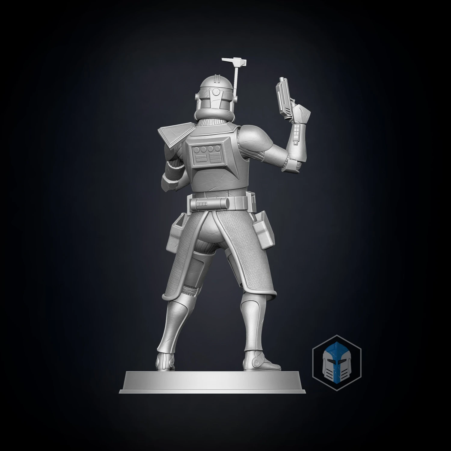 Captain Rex Figurine - Pose 3 - 3D Print Files 6 Captain Rex Figurine - Pose 3 - 3D Print Files - Image 4