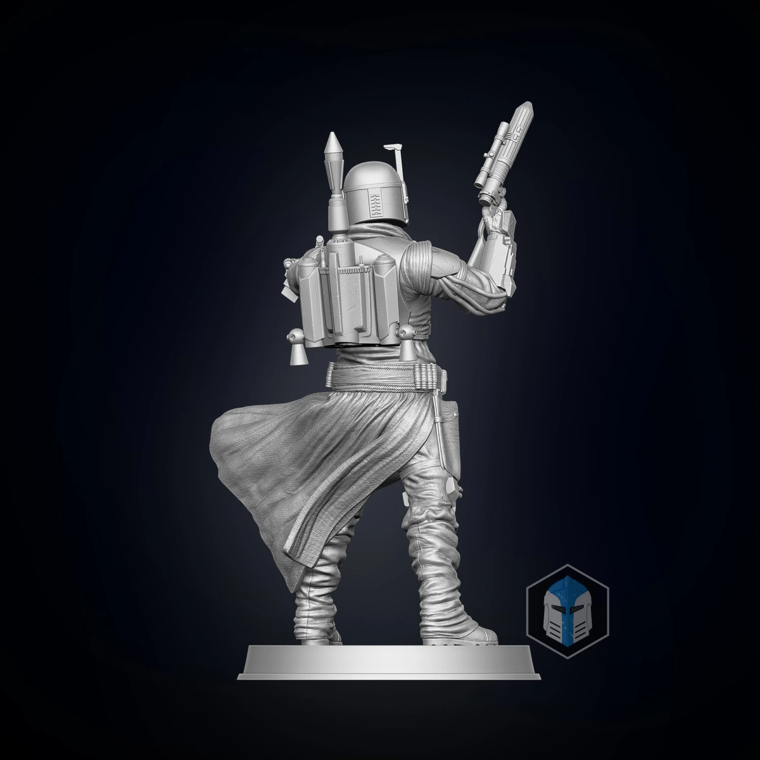 Boba Fett Figurine - Pose 3 - 3D Print Files 7 Boba Fett Figurine - Pose 3 - 3D Print Files - Image 5