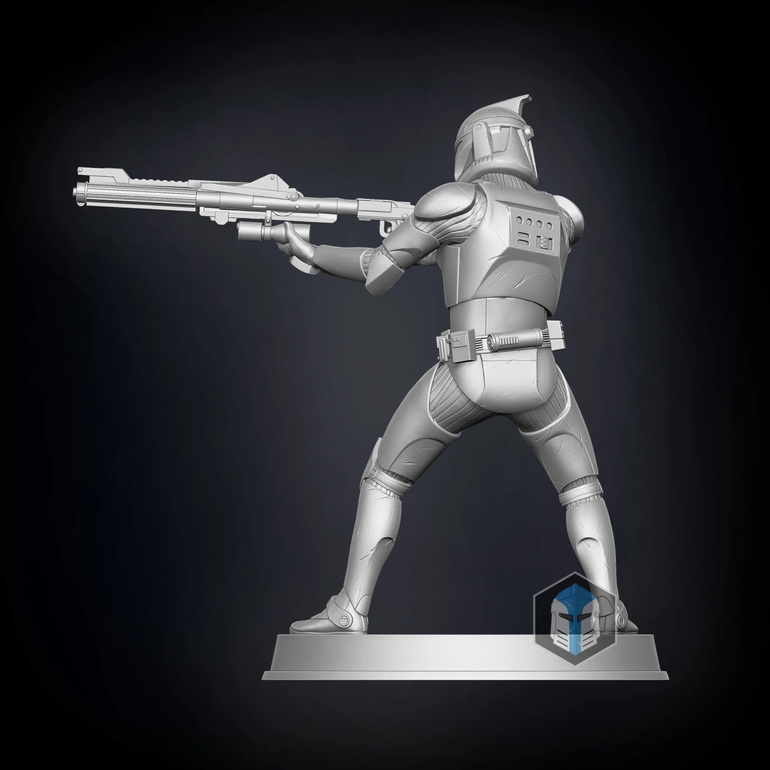 Clone Trooper Figurines - Pose 2 - 3D Print Files 12 Clone Trooper Figurines - Pose 2 - 3D Print Files - Image 10