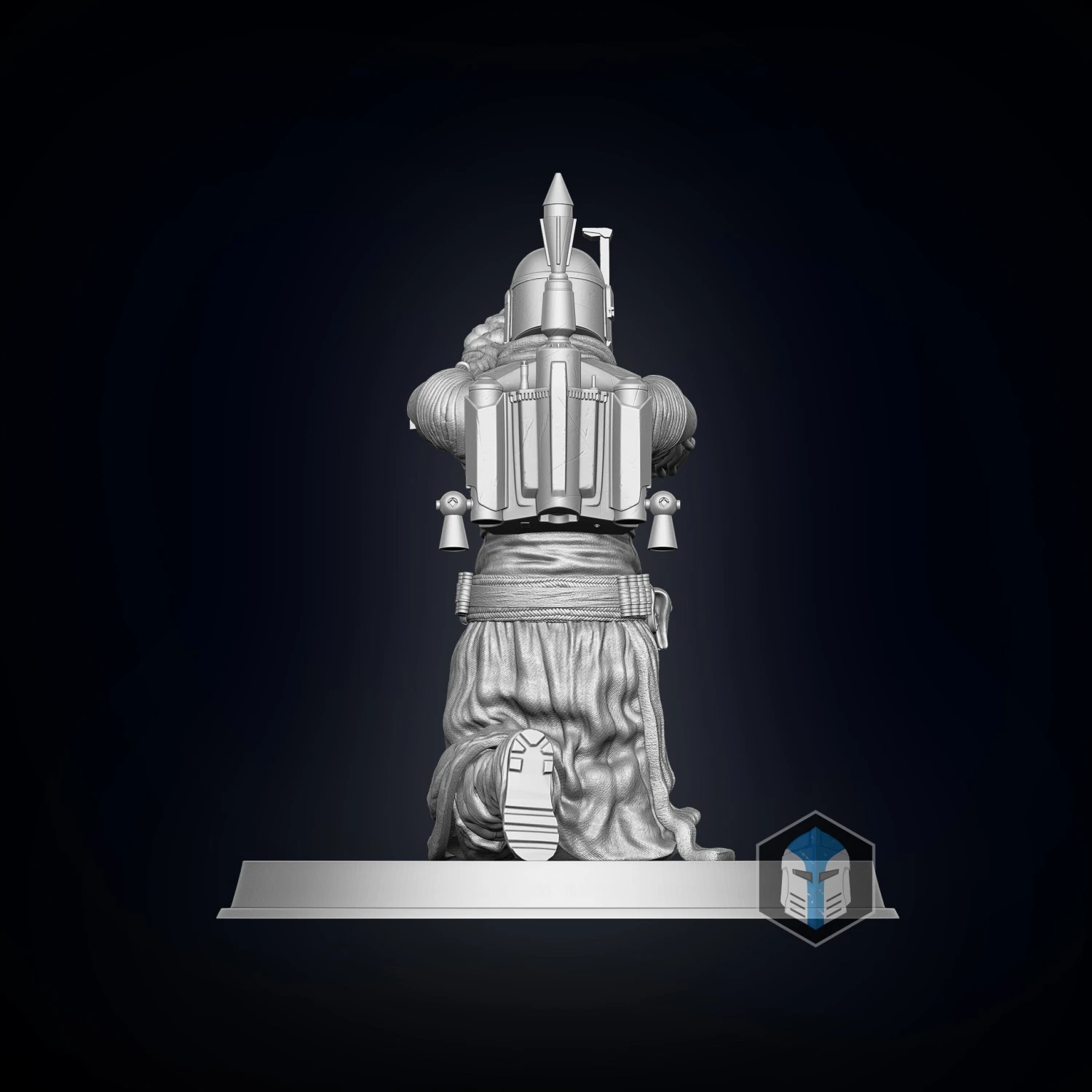 Boba Fett Figurine - Pose 2 - 3D Print Files 7 Boba Fett Figurine - Pose 2 - 3D Print Files - Image 5