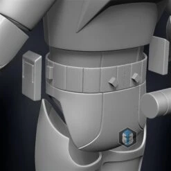 Phase 2 Animated Clone Trooper Armor - 3D Print Files -Galactic Armory Store bck prspctv fnl