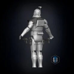 Animated Captain Rex Armor Accessories - 3D Print Files -Galactic Armory Store bck prspctv md
