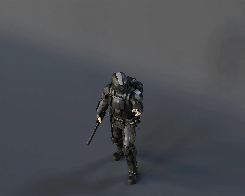 ODST Figurine - Pose 3 - 3D Print Files 4 ODST Figurine - Pose 3 - 3D Print Files - Image 2