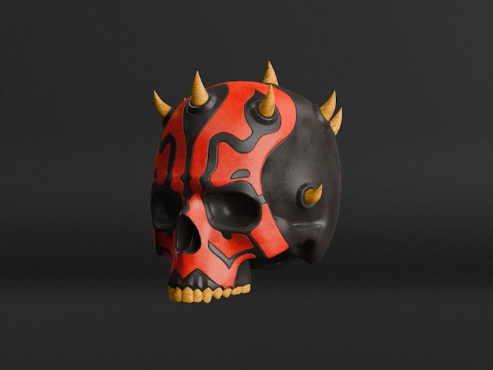 Darth Maul Skull - 3D Print Files 4 Darth Maul Skull - 3D Print Files - Image 2