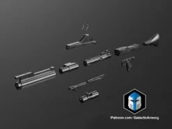 DC-15A Blaster Rifle - 3D Print Files -Galactic Armory Store dc 15a rifle 03