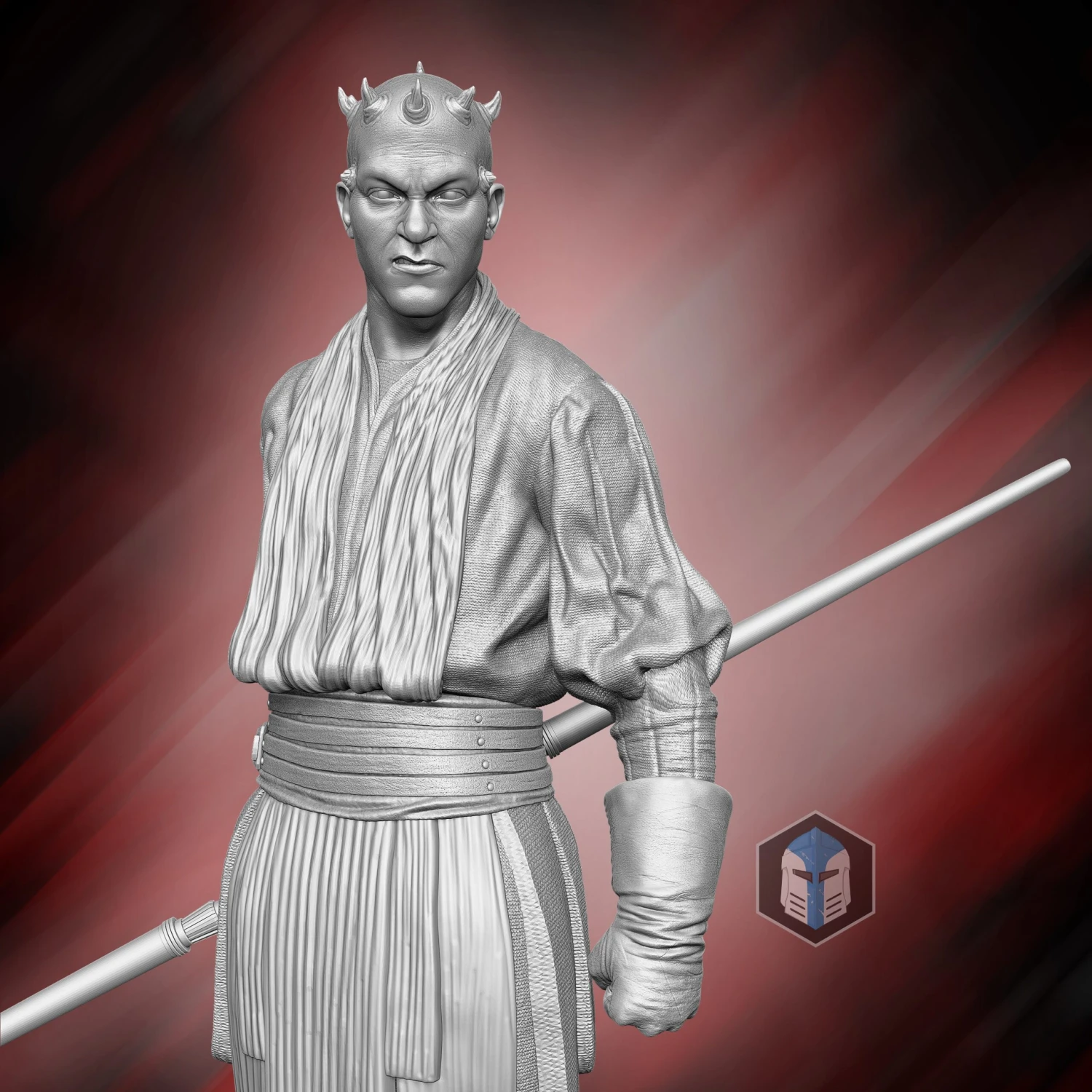 Darth Maul Figurine - Pose 1 - 3D Print Files 4 Darth Maul Figurine - Pose 1 - 3D Print Files - Image 2