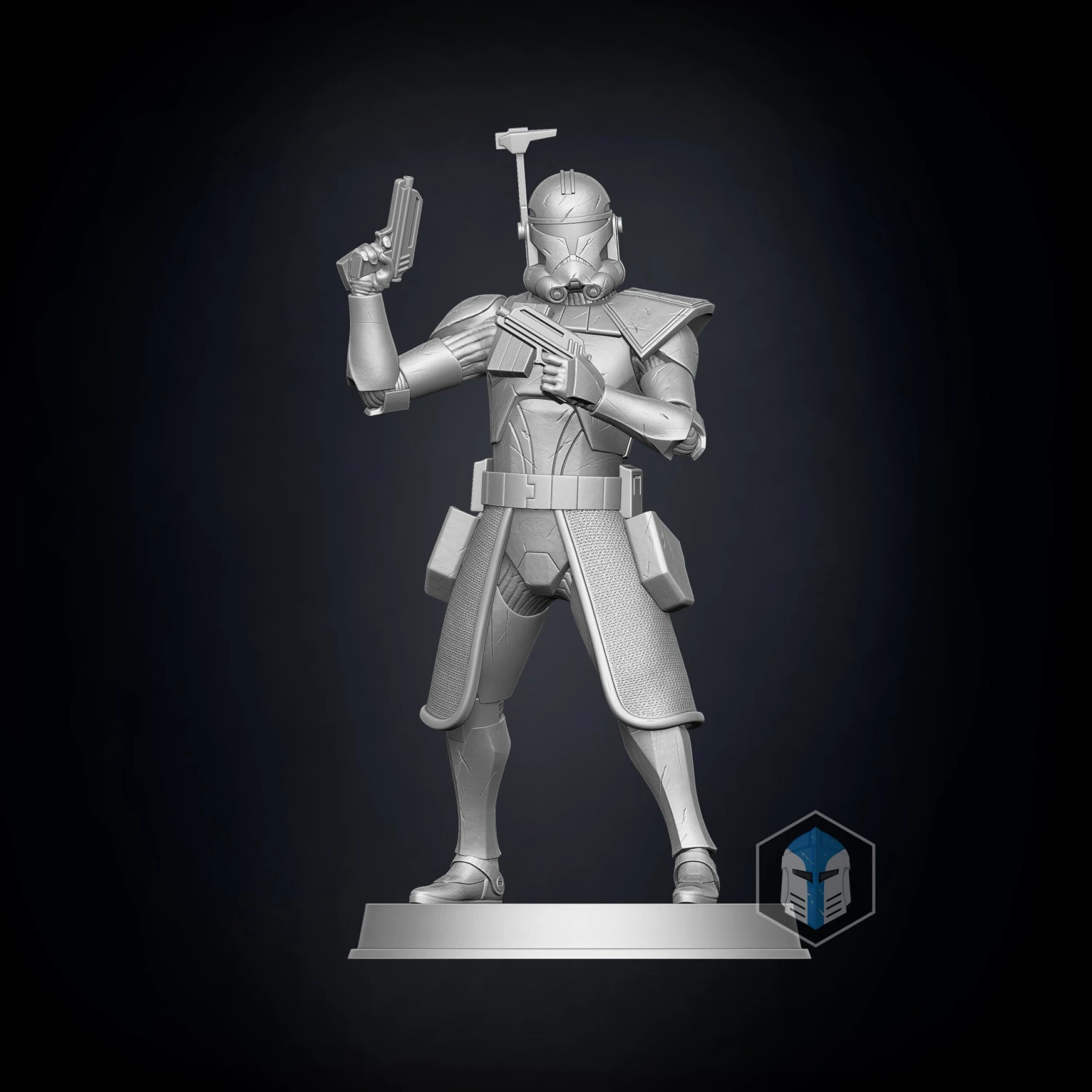 Captain Rex Figurine - Pose 3 - 3D Print Files 3 Captain Rex Figurine - Pose 3 - 3D Print Files