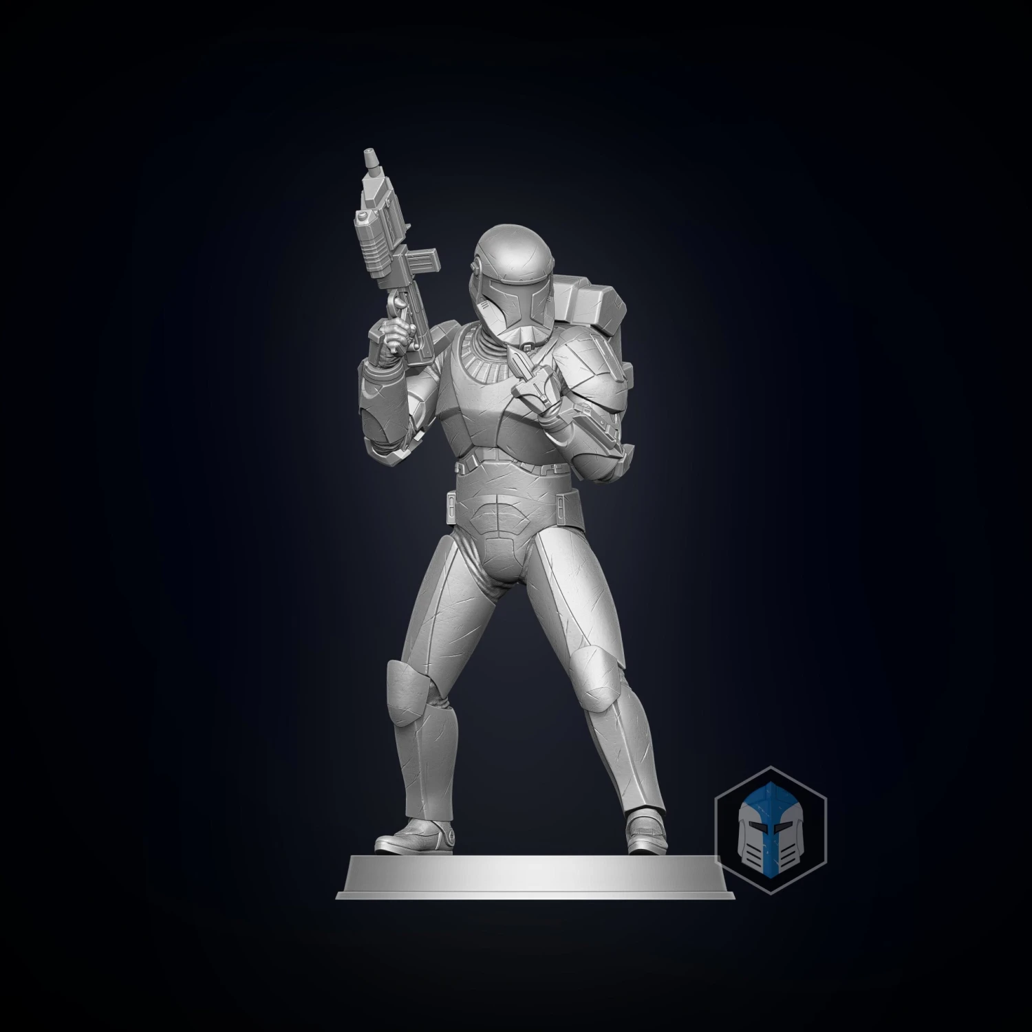 Republic Commando Figurine - Pose 1 - 3D Print Files 4 Republic Commando Figurine - Pose 1 - 3D Print Files - Image 2