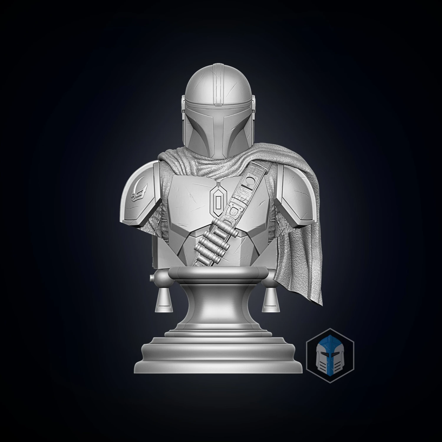 Mando Bust - 3D Print Files 4 Mando Bust - 3D Print Files - Image 2