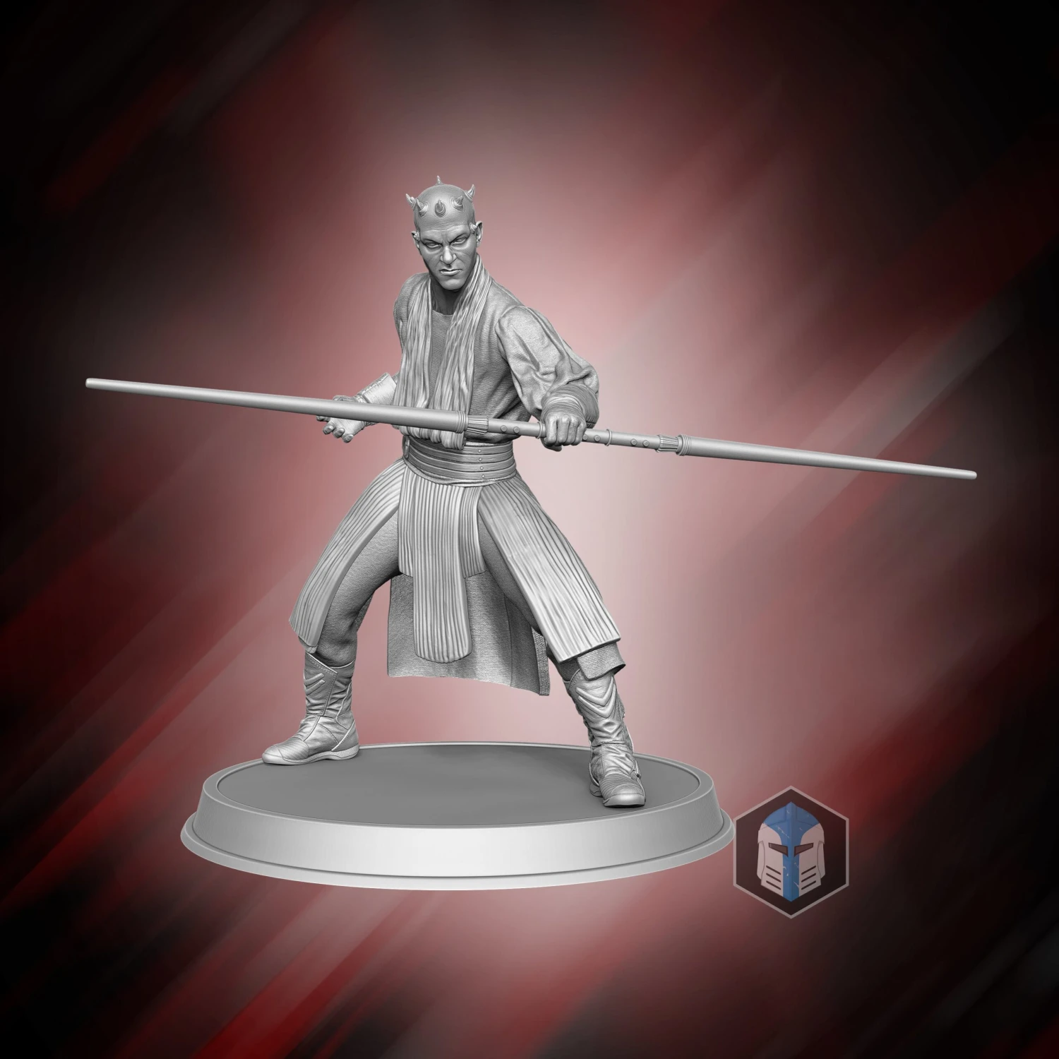 Darth Maul Figurine - Pose 2 - 3D Print Files 3 Darth Maul Figurine - Pose 2 - 3D Print Files