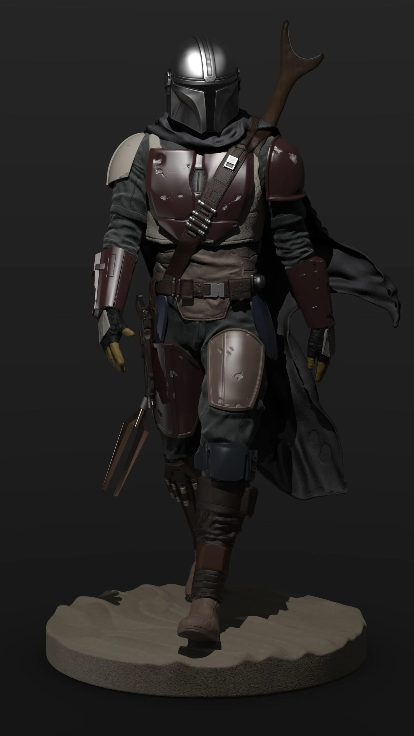 The Mandalorian Figurine - 3D Print Files 3 The Mandalorian Figurine - 3D Print Files