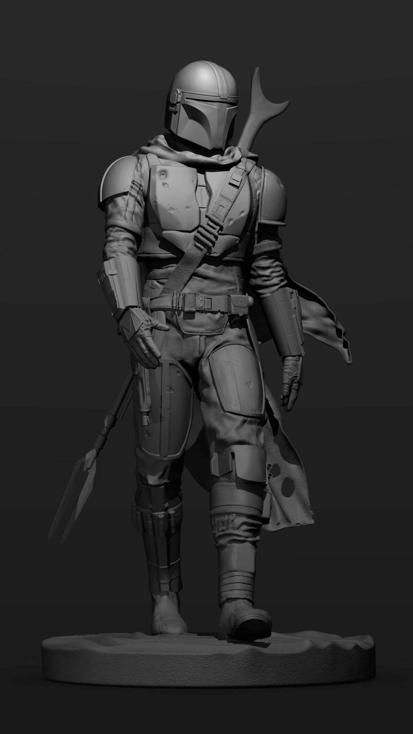 The Mandalorian Figurine - 3D Print Files 17 The Mandalorian Figurine - 3D Print Files - Image 15