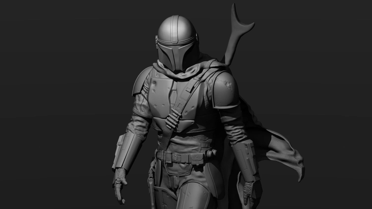 The Mandalorian Figurine - 3D Print Files 16 The Mandalorian Figurine - 3D Print Files - Image 14