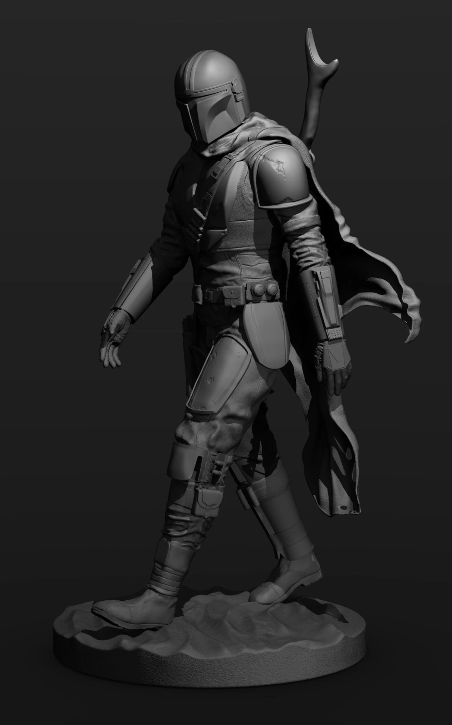 The Mandalorian Figurine - 3D Print Files 19 The Mandalorian Figurine - 3D Print Files - Image 17