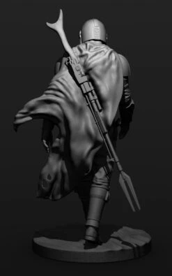 The Mandalorian Figurine - 3D Print Files 40 The Mandalorian Figurine - 3D Print Files -Galactic Armory Store mandalorian 3d model obj fbx stl ztl 19