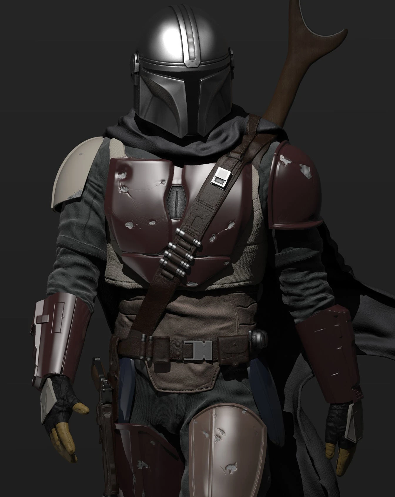 The Mandalorian Figurine - 3D Print Files 4 The Mandalorian Figurine - 3D Print Files - Image 2