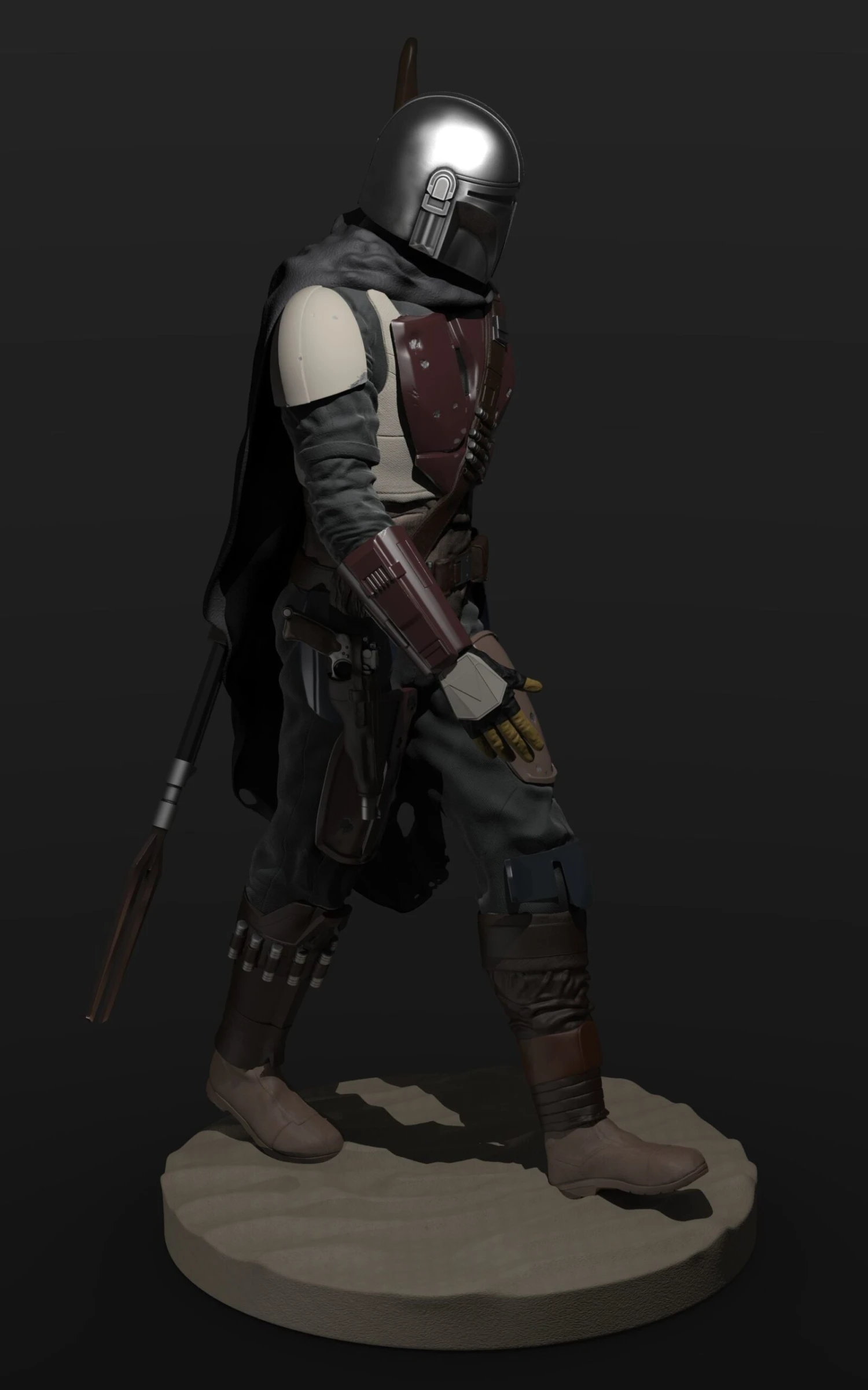 The Mandalorian Figurine - 3D Print Files 6 The Mandalorian Figurine - 3D Print Files - Image 4