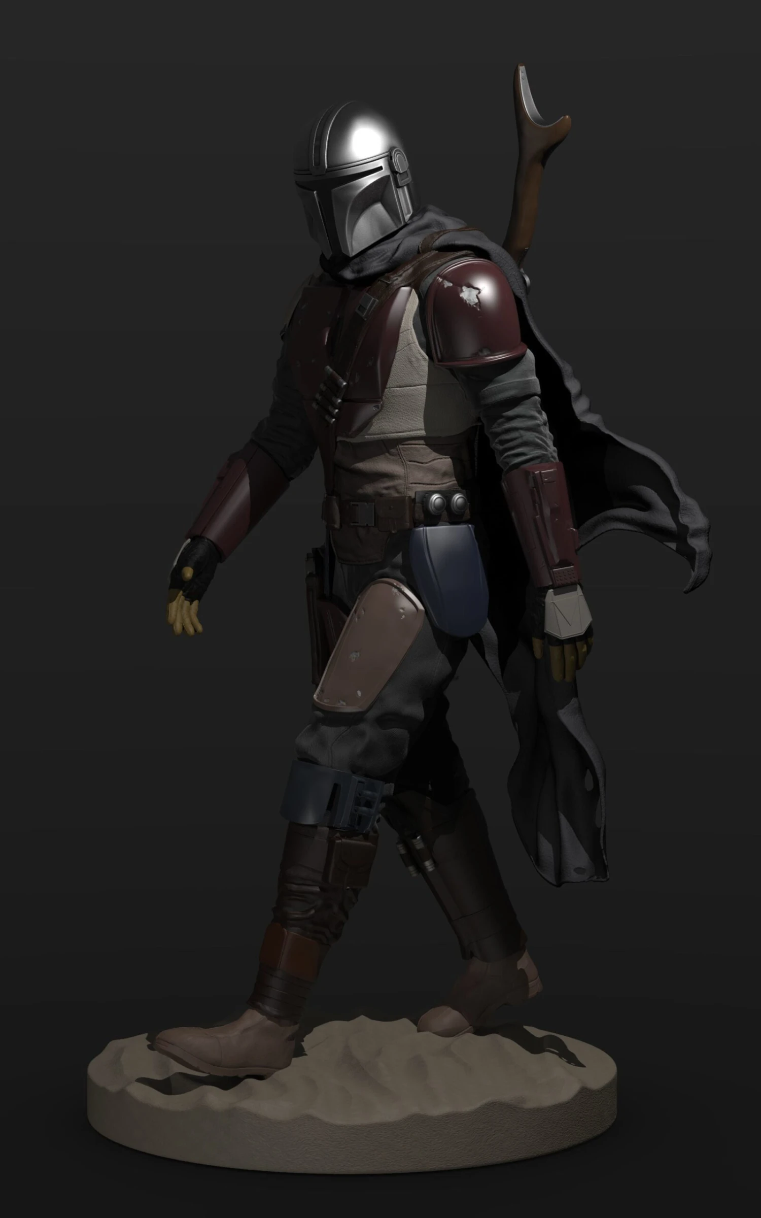 The Mandalorian Figurine - 3D Print Files 7 The Mandalorian Figurine - 3D Print Files - Image 5