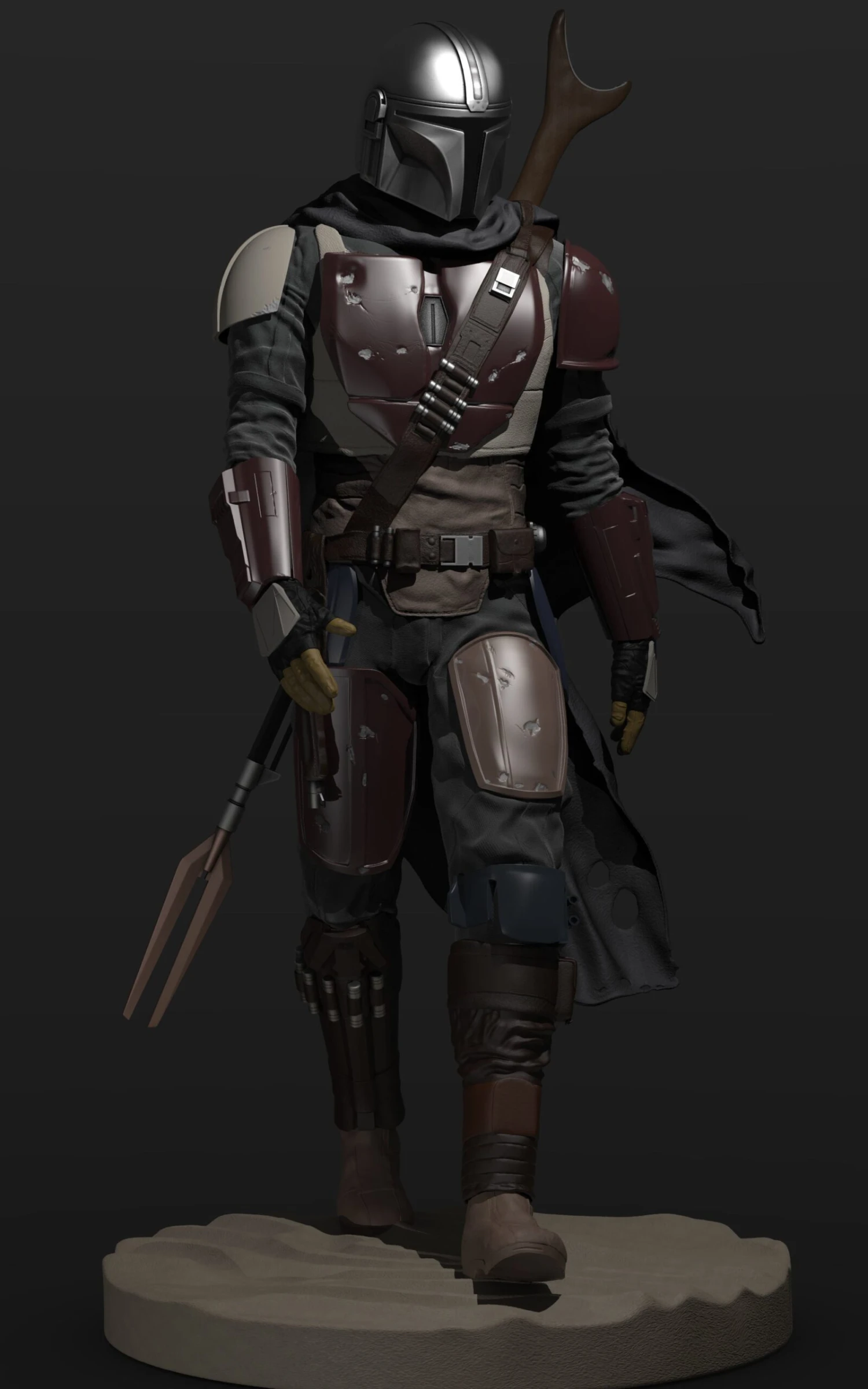 The Mandalorian Figurine - 3D Print Files 8 The Mandalorian Figurine - 3D Print Files - Image 6