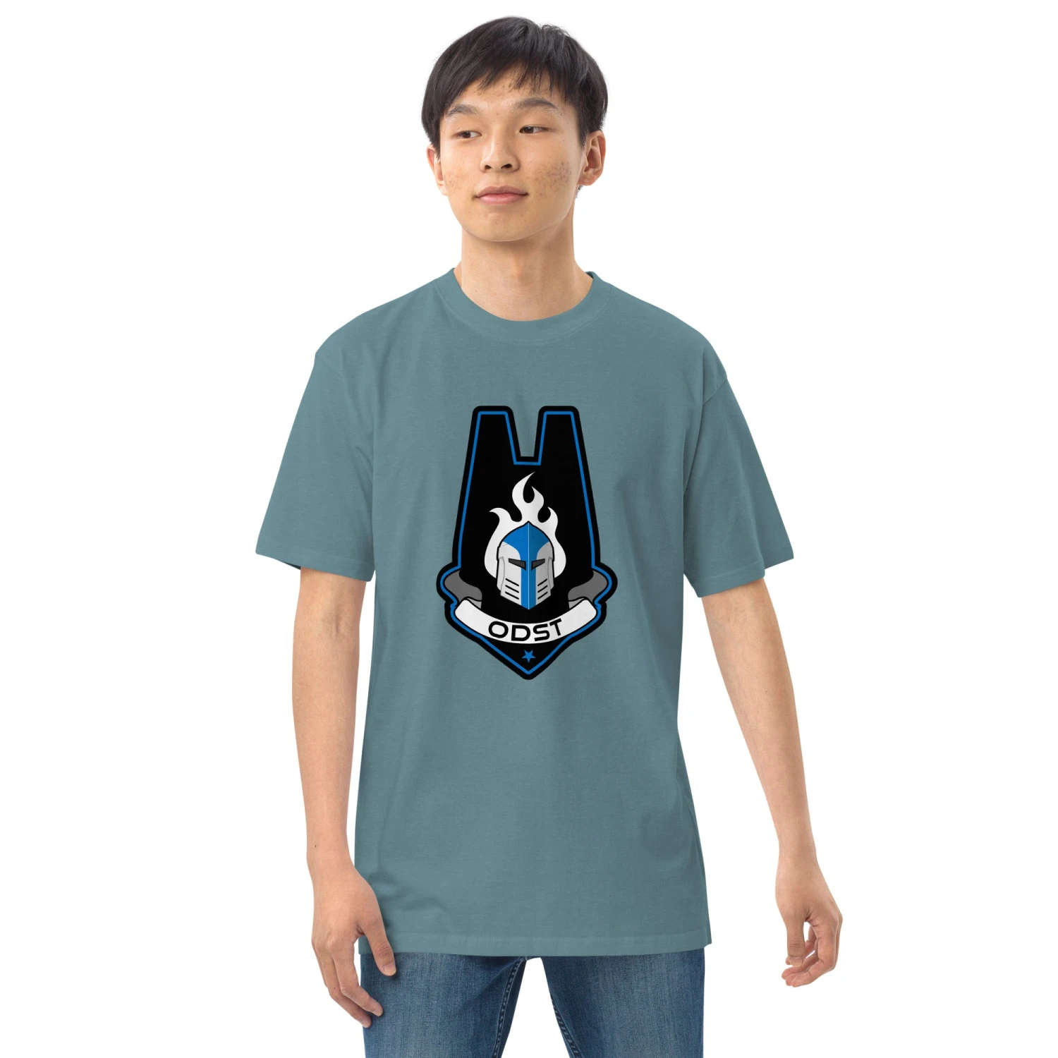 Men’s Premium Heavyweight Tee - Galactic Armory ODST 22 Men’s Premium Heavyweight Tee - Galactic Armory ODST - Image 20