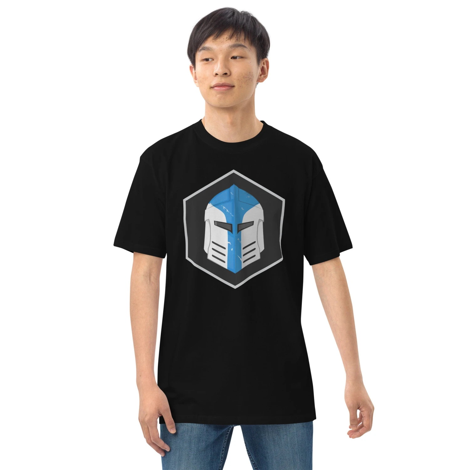 Men’s Premium Heavyweight Tee - Galactic Armory Logo 7 Men’s Premium Heavyweight Tee - Galactic Armory Logo - Image 5