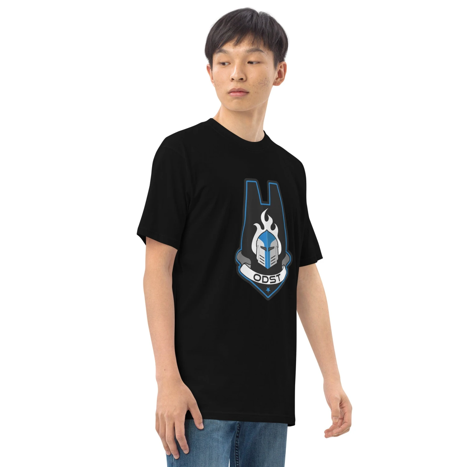 Men’s Premium Heavyweight Tee - Galactic Armory ODST 4 Men’s Premium Heavyweight Tee - Galactic Armory ODST - Image 2
