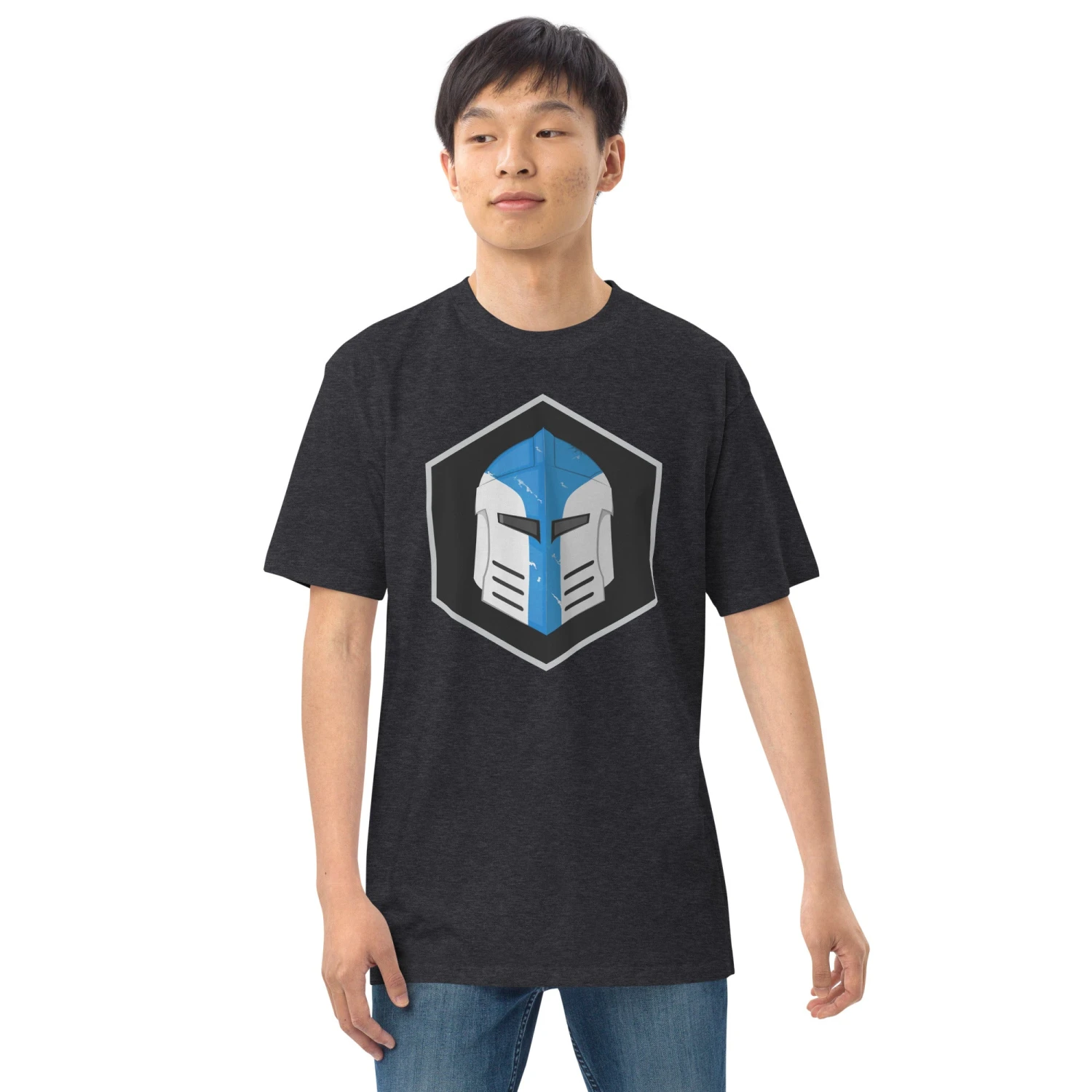 Men’s Premium Heavyweight Tee - Galactic Armory Logo 12 Men’s Premium Heavyweight Tee - Galactic Armory Logo - Image 10